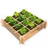 Oviala Rangements Extérieur Carré Potager 12 Cases En Bois