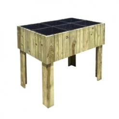 Jardipolys Rangements Extérieur Carré Potager 6 Cases En Pin - 85L