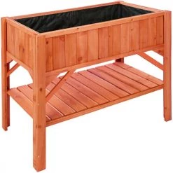 Tectake Rangements Extérieur Carré Potager De Jardin Sur Pied Surélevé Avec étagère + Châssis De -France Parasols Soldes 2022 carre potager de jardin sur pied sureleve avec etagere chassis de 3