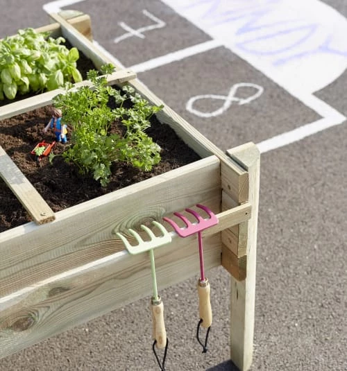 Jardipolys Rangements Extérieur Carré Potager Enfants Sur Pieds 4 Compartiments En Pin 3 Jardipolys Rangements Extérieur Carré Potager Enfants Sur Pieds 4 Compartiments En Pin – Image 3