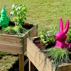 Jardipolys Rangements Extérieur Carré Potager Enfants Sur Pieds En Pin -France Parasols Soldes 2022 carre potager enfants sur pieds en pin 2