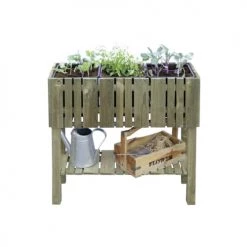 Jardipolys Rangements Extérieur Carré Potager Sur Pieds 3 Bacs En Pin