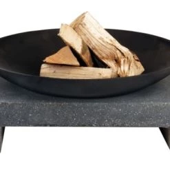 Esschert Design Braséros Et Cheminées D'extérieur Cheminée D'extérieur Vasque Sur Table En Granite Rectangulaire