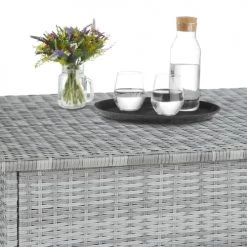 Tectake Rangements Extérieur Coffre De Jardin Gris Clair -France Parasols Soldes 2022 coffre de jardin gris clair 4
