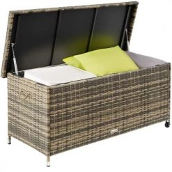 France Parasols Soldes 2022 -France Parasols Soldes 2022 coffre de jardin kiruna en rotin synthetique 120x55x61 5cm 270 l 1