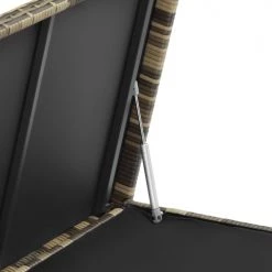 Tectake Rangements Extérieur Coffre De Jardin KIRUNA En Rotin Synthétique 120x55x61,5cm 270 L -France Parasols Soldes 2022 coffre de jardin kiruna en rotin synthetique 120x55x61 5cm 270 l 2