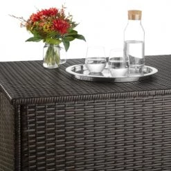 Tectake Rangements Extérieur Coffre De Jardin Oslo Marron -France Parasols Soldes 2022 coffre de jardin oslo marron 4