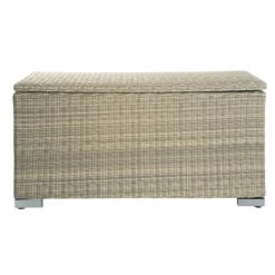 Maisons Du Monde Rangements Extérieur Coffre En Résine Tressée L 122 Cm