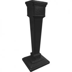 La Boite Jaune Objets Déco De Jardin Colonne Pour Boîte Aux Lettres En Aluminium Grand Modèle 1950 Noir