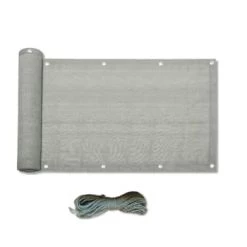 Mobili Rebecca Objets Déco De Jardin Ecran Brise-vue De Balcon 0,75x6 M En Hdpe Gris -France Parasols Soldes 2022 ecran brise vue de balcon 0 75x6 m en hdpe gris 4