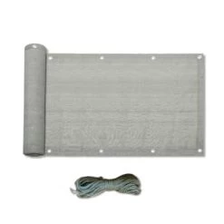 Mobili Rebecca Objets Déco De Jardin Ecran Brise-vue De Balcon 0,9x5 M En Hdpe Gris -France Parasols Soldes 2022 ecran brise vue de balcon 0 9x5 m en hdpe gris 5
