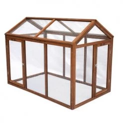 Alice's Garden Rangements Extérieur Enclos Pour Poulailler En Bois Chabo, 6 Poules, Parc Grillagé Pour