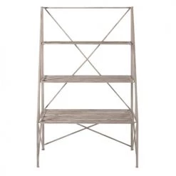 Maisons Du Monde Rangements Extérieur Etagère En Métal Gris Clair Effet Vieilli