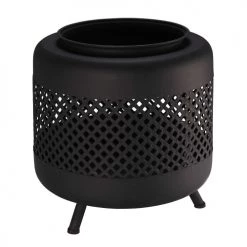 Maisons Du Monde Braséros Et Cheminées D'extérieur Feu D'extérieur En Métal Ajouré Noir