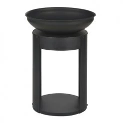 Maisons Du Monde Braséros Et Cheminées D'extérieur Feu D'extérieur En Métal Noir Mat 44x62