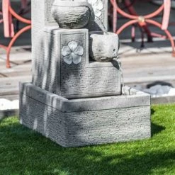 Wanda Collection Objets Déco De Jardin Fontaine 4 Coupes Grise H90 Cm -France Parasols Soldes 2022 fontaine 4 coupes grise h90 cm 4