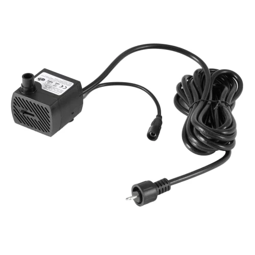 WOMO-DESIGN Objets Déco De Jardin Fontaine Anthracite Avec LED, En Aspect Pierre, Ø 40x40 Cm 2 WOMO-DESIGN Objets Déco De Jardin Fontaine Anthracite Avec LED, En Aspect Pierre, Ø 40x40 Cm – Image 2