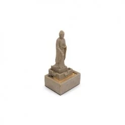 Oviala Objets Déco De Jardin Fontaine Bouddha LED Gris -France Parasols Soldes 2022 fontaine bouddha led gris 4