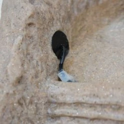 Oviala Objets Déco De Jardin Fontaine Bouddha LED Pierre Reconstituée Gris -France Parasols Soldes 2022 fontaine bouddha led pierre reconstituee gris 2