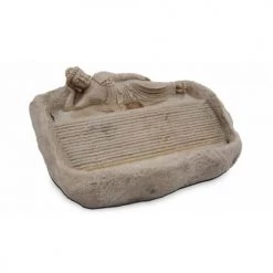 Oviala Objets Déco De Jardin Fontaine Bouddha LED Pierre Reconstituée Gris -France Parasols Soldes 2022 fontaine bouddha led pierre reconstituee gris 4