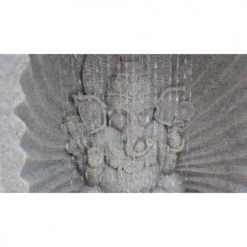 Oviala Objets Déco De Jardin Fontaine Ganesh LED Gris -France Parasols Soldes 2022 fontaine ganesh led gris 5