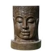 Wanda Collection Objets Déco De Jardin Fontaine Mur D'eau Visage De Bouddha Brun H120cm