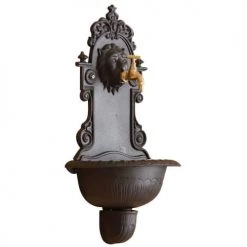 Aubry Gaspard Objets Déco De Jardin Fontaine Murale Lion En Fonte -France Parasols Soldes 2022 fontaine murale lion en fonte 3