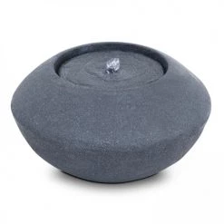 Oviala Objets Déco De Jardin Fontaine Pierre Reconstituée Gris