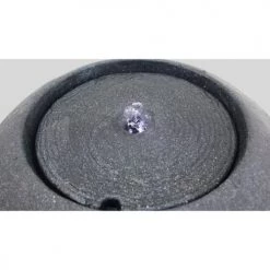 Oviala Objets Déco De Jardin Fontaine Pierre Reconstituée Gris -France Parasols Soldes 2022 fontaine pierre reconstituee gris 5