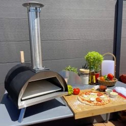 RED DECO Barbecues Et Planchas Four à Pizza Extérieur Granulés Acier Inoxydable Noir L82xl40,5cm -France Parasols Soldes 2022 four a pizza exterieur granules acier inoxydable noir l82xl40 5cm 2