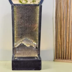 Zen'Light Objets Déco De Jardin Grande Fontaine De Jardin En Résiné - H100cm -France Parasols Soldes 2022 grande fontaine de jardin en resine h100cm 2