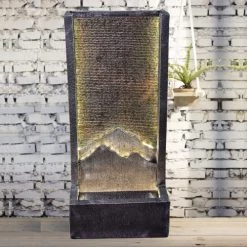 Zen'Light Objets Déco De Jardin Grande Fontaine De Jardin En Résiné - H100cm -France Parasols Soldes 2022 grande fontaine de jardin en resine h100cm 4