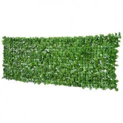 Outsunny Objets Déco De Jardin Haie Artificiel érable Brise-vue 3L X 1H M