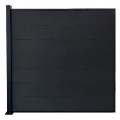 RED DECO Objets Déco De Jardin Kit Clôture H1.85m Bois Composite Gris L1.87 M