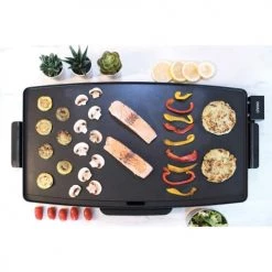 Barbecues Et Planchas Livoo Plancha Gril XXL En Aluminium Noir -France Parasols Soldes 2022 livoo plancha gril xxl en aluminium noir 3