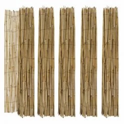 Oviala Objets Déco De Jardin Lot De 5 Canisses De Jardin Bambou 5 X 2 M