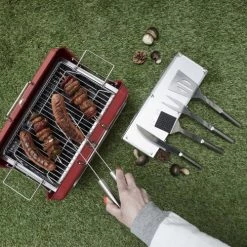 Toilinux Barbecues Et Planchas Mallette De Set De Barbecue En Acierxydable -France Parasols Soldes 2022 mallette de set de barbecue en acierxydable 3