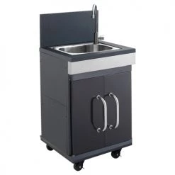 Cook In Garden Barbecues Et Planchas Meuble D'appoint Plan De Travail En Acier Noir Et Gris