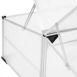Tectake Rangements Extérieur Mini Serre En Aluminium Blanc Transparent -France Parasols Soldes 2022 mini serre en aluminium blanc transparent 10