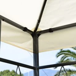 Homcom Pergolas Et Tonnelles Pavillon De Jardin Tonnelle Style Colonial Crème H2,5m 10 Homcom Pergolas Et Tonnelles Pavillon De Jardin Tonnelle Style Colonial Crème H2,5m -France Parasols Soldes 2022 pavillon de jardin tonnelle style colonial creme h2 5m 4