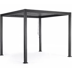 Bizzotto Pergolas Et Tonnelles Pergola Aluminium 3x3 M - Pacific -France Parasols Soldes 2022 pergola aluminium 3x3 m pacific 1