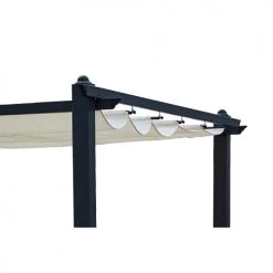 Concept Usine Pergolas Et Tonnelles Pergola Auto-portée 3 X 4 M Avec Toile Rétractable Beige -France Parasols Soldes 2022 pergola auto portee 3 x 4 m avec toile retractable beige 3