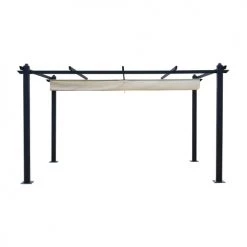 Concept Usine Pergolas Et Tonnelles Pergola Auto-portée 3 X 4 M Avec Toile Rétractable Beige -France Parasols Soldes 2022 pergola auto portee 3 x 4 m avec toile retractable beige 4