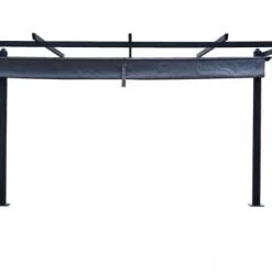 Concept Usine Pergolas Et Tonnelles Pergola Auto-portée 3 X 4 M Avec Toile Rétractable Grise