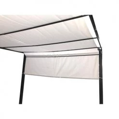 Concept Usine Pergolas Et Tonnelles Pergola Rétractable 3 X 4 M En Tissu Polyester Noir Et Blanc -France Parasols Soldes 2022 pergola retractable 3 x 4 m en tissu polyester noir et blanc 4