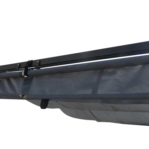 Outsunny Pergolas Et Tonnelles Pergola Rétractable Alu. Acier époxy Noir Double Toile Polyester Gris 5 Outsunny Pergolas Et Tonnelles Pergola Rétractable Alu. Acier époxy Noir Double Toile Polyester Gris – Image 5