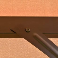 Outsunny Pergolas Et Tonnelles Pergola Rétractable Métal Noir Double Toile Polyester Beige -France Parasols Soldes 2022 pergola retractable metal noir double toile polyester beige 4