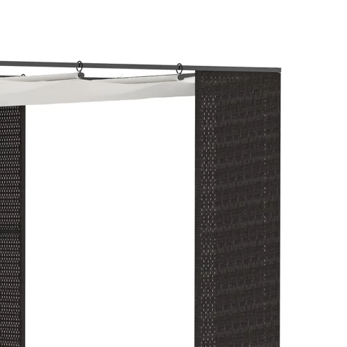 Outsunny Pergolas Et Tonnelles Pergola Rétractable Style Colonial Métal Résine Noire Polyester Crème 5 Outsunny Pergolas Et Tonnelles Pergola Rétractable Style Colonial Métal Résine Noire Polyester Crème – Image 5