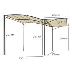 Outsunny Pergolas Et Tonnelles Pergola Tonnelle De Jardin Avec Auvent Réglable Métal Polyester Crème 8 Outsunny Pergolas Et Tonnelles Pergola Tonnelle De Jardin Avec Auvent Réglable Métal Polyester Crème -France Parasols Soldes 2022 pergola tonnelle de jardin avec auvent reglable metal polyester creme 2