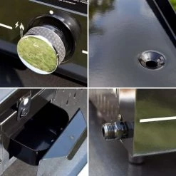 Happy Garden Barbecues Et Planchas Plancha Au Gaz 3 Brûleurs Plaque En Fonte Acier Noir -France Parasols Soldes 2022 plancha au gaz 3 bruleurs plaque en fonte acier noir 2